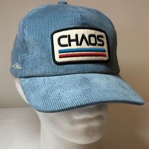 Ruckus Racing Chaos Built for Ruckus Blue Corton Corduroy SnapBack Hat One Size